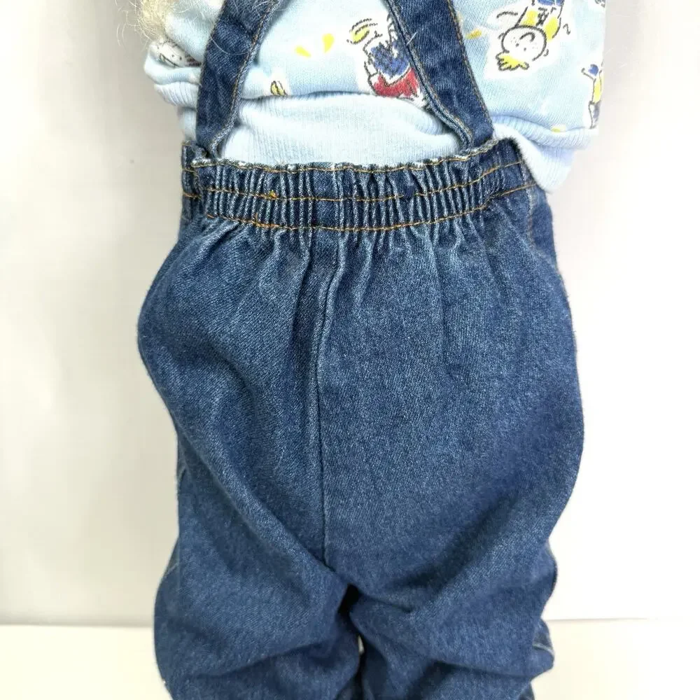 Vintage 90s Time Out Doll Hide and Seek Corner Kid Barney Sneakers Overalls Hat